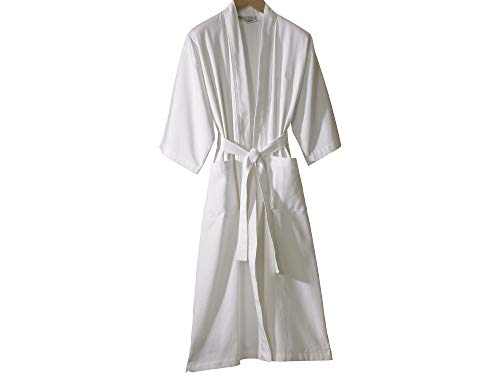 The Ritz-Carlton Pique Kimono Robe - One Size Fits Most - White