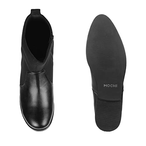Image of Mochi Women Leather Ankle Boot