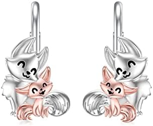Elephant/koala/Fox Leverback Earrings for Women Girls Sterling Silver Cute Animals Earrings Mother Daughter Jewellery Gift