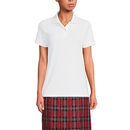 Lands' End School Uniform Young Women's Short Sleeve Mesh Polo Shirt