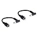 Purpleleaf Adapter Power Supply 7.4x5.0mm to 4.5x3.0mm Tip Connector Converter for HP Stream Spectre Pavilion Envy Elitebook Split Chromebook Replacement Laptop Charger HP Power Cord (2 Pack)