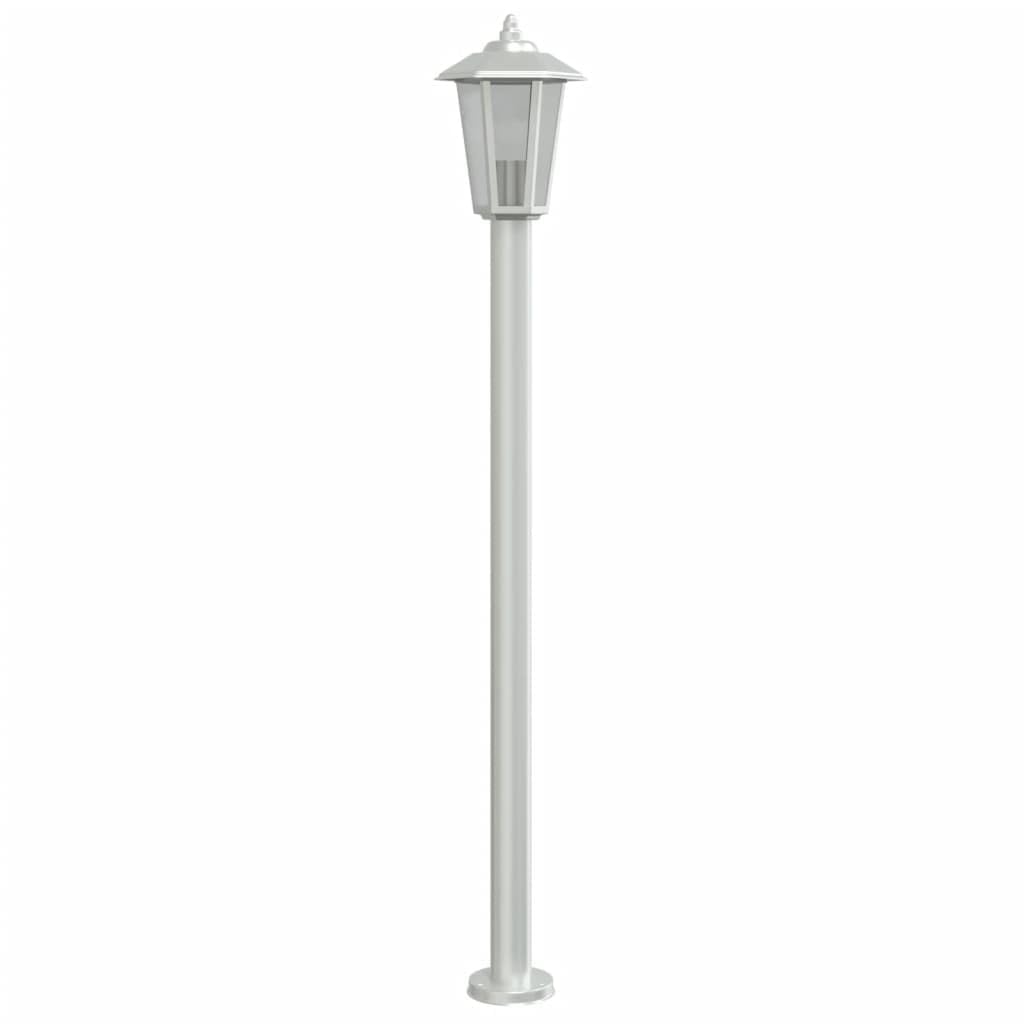 Lampada da Terra per Esterni Argento 120 cm in Acciaio Inox,Lampade da Terra,Lampada da Terra Moderna,Lampade da Terra per Soggiorno-4006383