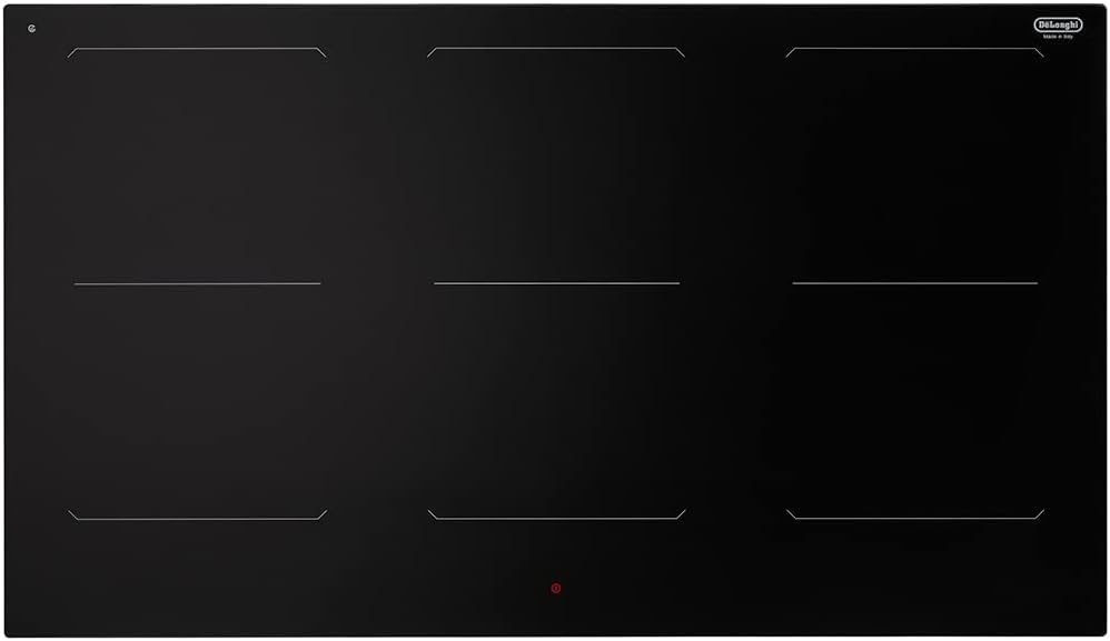 DE LONGHI SLI 906 PIANO COTTURA INDUZIONE VETROCERAMICA TOUCH CONTROL 6 ZONE DI CUI 3 FULL BRIDGE 90CM NERO SLI906