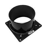 Coolerguys 120mm or 92mm Fan to 4' Ducting Shroud Funnel with Clamp for Greenhouses, Enclosures, Crypto Mining, and More