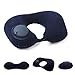 Almohada Cervical Viaje-Cojín Cervical Viaje-Almohada Hinchable Cuello-Cojín Cuello para Viaje-Almohada de Viaje Avión-Almohada Hinchable de Viaje para Niños (Azul Marino)
