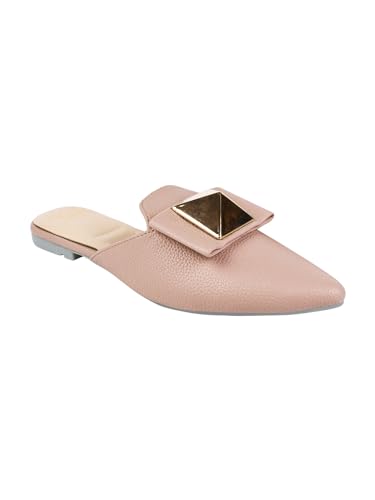 Image of The White Pole Slip on Slides Flat Mules Bellies Jutti Sandals for Women and Girls