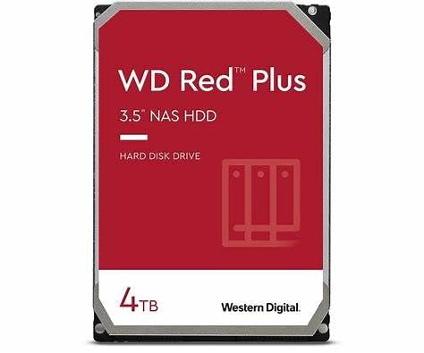 Western Digital 4 TB WD Red Plus Festplatte, NAS-Festplatte