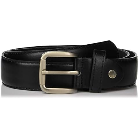 Leatherboss Genuine Leather Money Belt for men Size 32 through 56 (64), Black Cover