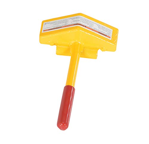 Image of Vestil SRC-1 Steel Single Rail Chock 7-1 /2 In. Width Yellow