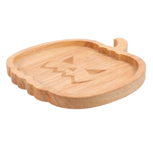 DECHOUS Halloween Pumpkin Shaped Serving Platter Festive Snack Plate for Parties for Treats and Breakfast Storage for Halloween Decorations and Gatherings