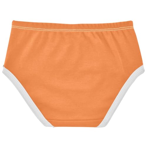 Joisal Cotton Girls Underwear Toddlers Tropical Orange Panties for Girl Bright Kids Briefs Undies 2t2