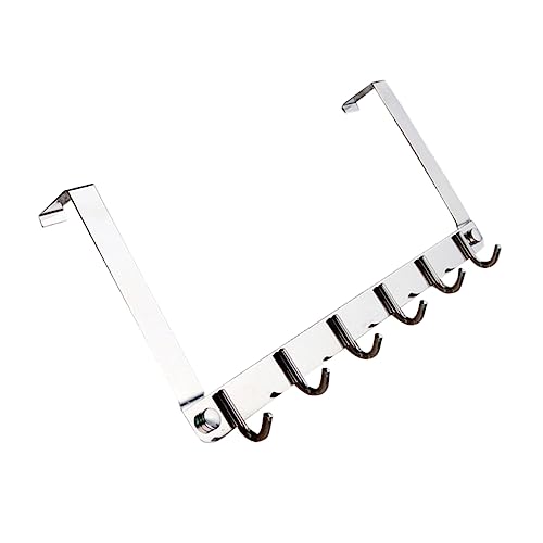 VILLCASE Stainless Steel Over Door Hook Wall Mount Hanger for Bath Towels Coats Hats and More Space-Saving Organizer