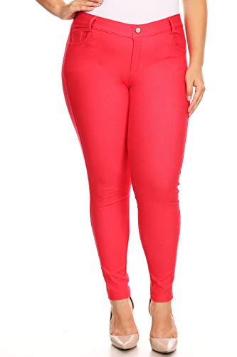 Image of YELETE Women's Basic Five Pocket Stretch Jegging Tights Pants