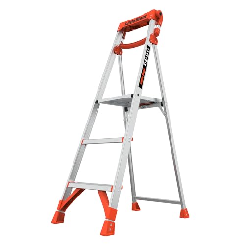 Little Giant Xtra-Lite Plus 5 ft Aluminum & Orange Stepladder, 15315-001