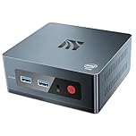 Mini PC Windows 10 Pro (8GB RAM/256GB SSD) - Intel Celeron J4205 Quad-Core Desktop Computer Support Dual 4K HDMI Monitor Display, Gigabit Ethernet, Dual-Band WiFi Auto Power On