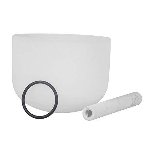 Moniss 8 Polegadas Tigela De Canto B Nota Com O-Ring De Mala E Borracha Para Meditação De Cura Music