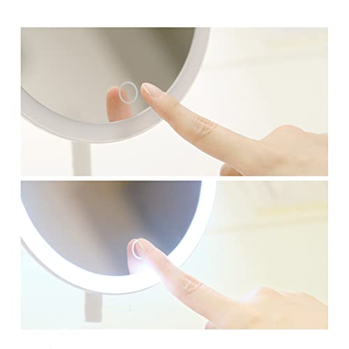 Espejo para maquillaje de mesa con luces y aumento miniatura 7