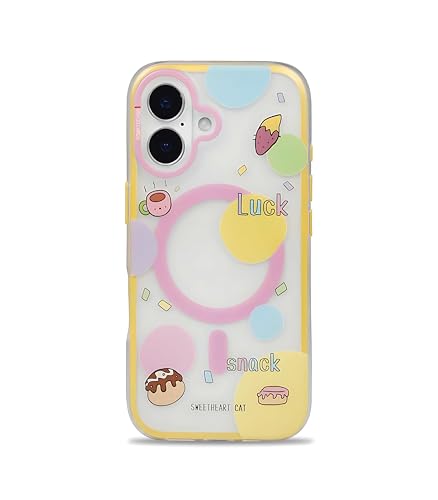 Image of Fun Fantasy Phone Case for iPhone 16 Compatible with Wireless Charging | Slim Shockproof Back Cover | Whimsical Pastel Fantasy Design