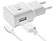 Ladegerät-Handy für Samsung, Ladekabel für Samsung Galaxy A16 A15 A14 A13 A06 A05s A05 A04s A04 A52 A52s A51 A32 A25 A23 A20 S10 S9 S8 Typ C Kabel EP-TA200 Original Adaptive Fast Charging, Weiß