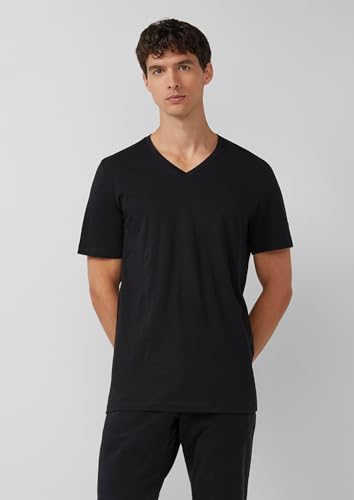 s.Oliver Herren T-Shirt – Jersey, V-Ausschnitt, Regular Fit, 3er-Pack – Ansicht 3