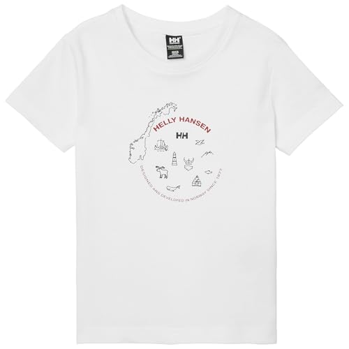 T-Shirt Mixte Helly Hansen K HH Graphic 2.0 en coton bio doux pour enfant