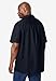 KingSize Men's Big & Tall Short-Sleeve Pocket Sport Shirt - 3XL, Black