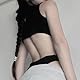 SINROYEE Sexy Damen-Body mit Aussparungen, Sommer, Streetwear, Outfit, Gothic-Overall, T-Shirt, kurzärmelig, ärmellos (Größe: S), Schwarz 1, S