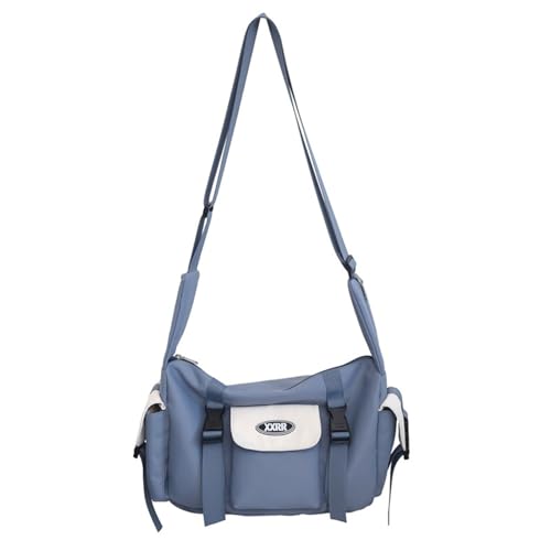 Sac à bandoulière de grande capacité fonctionnel et robuste en version bleu