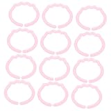 Alasum 24 Pièces Anneau De Connexion De Doigt Poussette Canne Anneaux De Pacification pour Bébé Anneaux De Prise De Main pour Bébé Anneaux Molaires De Bébé Plastique