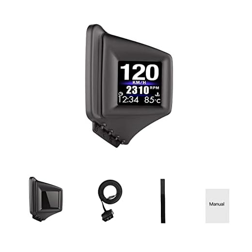 BY-J Head Up Display with OBD2 GPS Dual System, P8 Car HUD Display OBD2 Gauge Display Speed Clock RPM can Installed Dashboard and A-Pillar Trim, for All Vehicle