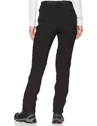 BenBoy Damen Wanderhose Wasserdicht Softshellhose Outdoorhose Winddicht Warm Gefüttert Winter Skihose Snowboardhose Trekkinghose,Schwarz,XS