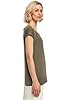 Build Your Brand Women's Ladies Wide Neck Tee T Shirt, Olive, 3XL UK #1