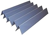 Music City Metals 93025 Porcelain Steel Heat Plate Replacement for Select Weber Gas Grill Models, Set of 5