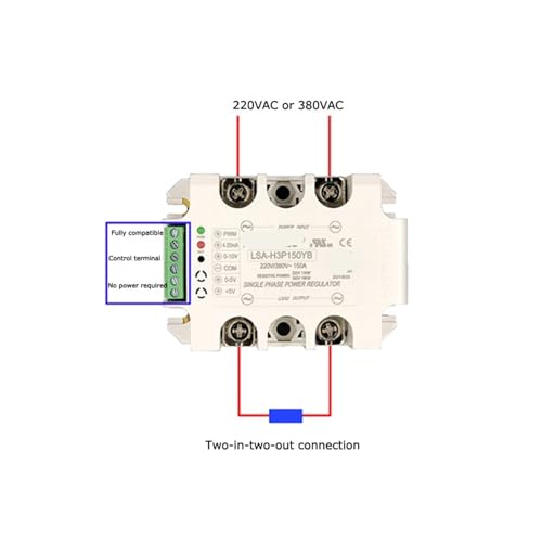 Régulateur de tension alternative monophasé H3P120YB anti surchauffe pour relais statique