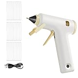 Cordless Hot Glue Gun USB-C Rechargeable 2000mAh Battery Fast Heating Anti-Drip Stand with 30 Sticks for DIY Crafts Home Repairs