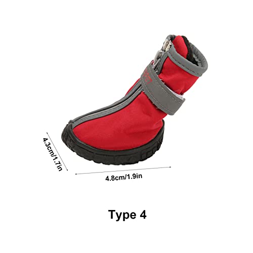 Sapatos para animais de estimação, sapatos para cães, antiderrapantes, resistentes ao desgaste de bo