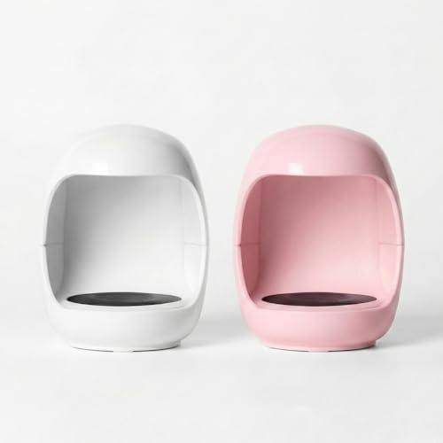 Mini Cabine UV LED para Secagem de Unhas Cor Rosa Claro e Branco Secagem Rápida 30 Segundos Portátil Conexão USB (Branco)