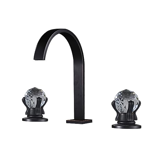Grifo cromado de pared para lavabo de baño con agua fría y caliente
