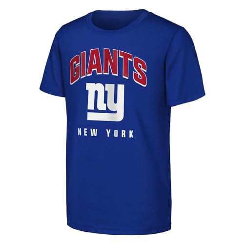 Pro Football Youth Boys (8-20) Team Spirit T-Shirt (US, Numeric, 18, 20, Regular, New York - Giants)
