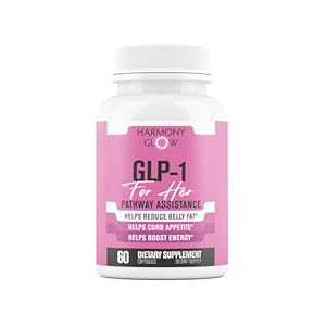 Harmony Glow GLP-1 | Promotes Weight Loss for Women, Helps Appetite Control & Promotes Energy – Assists Metabolic Pathways Linked to GLP-1 Signaling & Fat Loss – 3rd Party Tested Supplement – 60 Pills