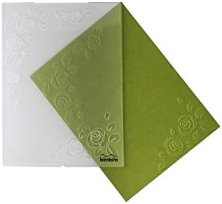 Bira Craft 4.25" x 5.75" Embossing Folder, Valentine's Day Embossing Folder, Assorted Designs. (Rose)