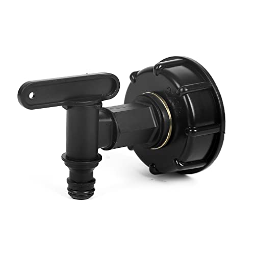 Auslaufhahn Regentonne, 3/4‘’ Wasserhahn für Regentonne Regenfass, IBC...