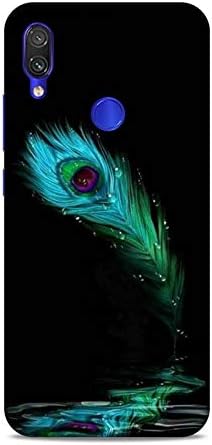Luxocase Xiaomi Redmi Mi Note 7 Pro Colorful Multicolor Krishna Feather Flower Floral Back Case Cover Stylish Designer Printed Hard Back Cases and Cover for Redmi Note 7 Pro/Mi Note 7 Pro