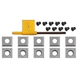 Bulevisiter Hartmetall-Einsätze zum Holzdrehen, 15 mm quadratische Wendeschneidplatten, 4-seitig für CNC-Hartlegierungsfräser mit 30° Abschrägung, kompatibel mit Spiral/Hobelkopf Holz