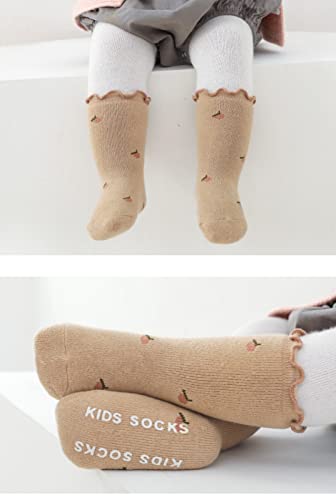 Baby Non-skid Socks Toddler Socks Warm Thick Anti Skid Slipper Crew Socks for Girls Boys Newborn Infant 5 Pairs2