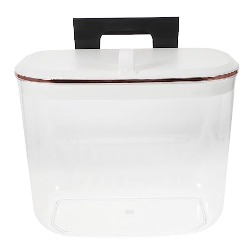 Caneca de basura rectangular transparente para cocina colgante