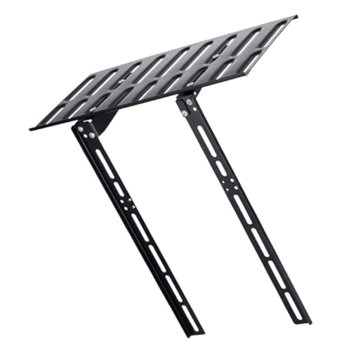 ibasenice Soporte de Pared para Router sin Perforaciones en Acero Frío Negro, Estante de Almacenamiento y Organización para TV y Cables en Sala de Estar