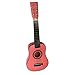 YCX I Bambini Chitarra Mini Chitarra Tiglio Kids Toy Acustico Strumento a Corde Natueerliche con Il Colore della Stringa,Rosa