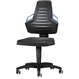 bimos | Arbeitsdrehstuhl | mit Handgriff | mit Rollen | PU-Schaum