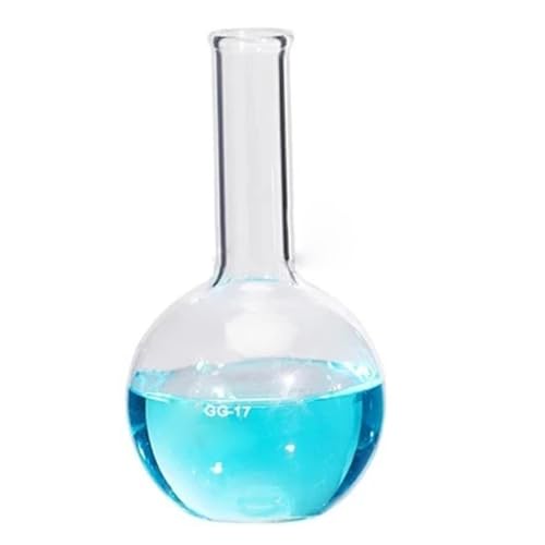 Flacon à fond plat en verre de haute résistance pour équipements de laboratoire